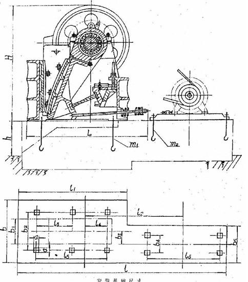砂石生產(chǎn)設(shè)備地基圖